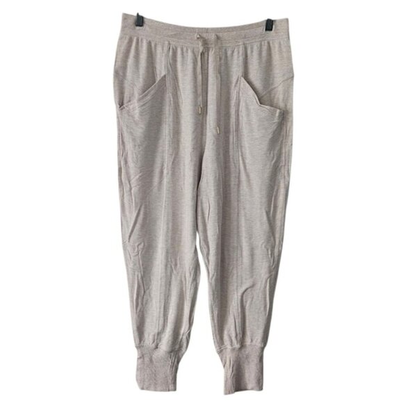 Lululemon Heathered Cashew Slouchy Still Chill Jogger Pant Size 10 - Picture 5 of 13